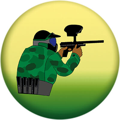 Акриловая эмблема пейнтбол 1344-025-002