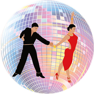 Акриловая эмблема танцы 1345-050-012