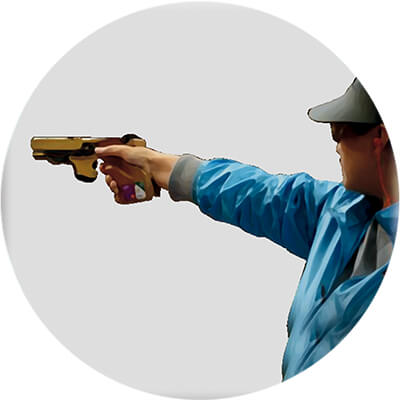 Акриловая эмблема пистолет 1365-050-003