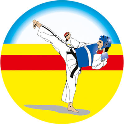 Акриловая эмблема  Тхэквондо 1374-050-003