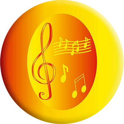 Акриловая эмблема Музыка 1386-050-003