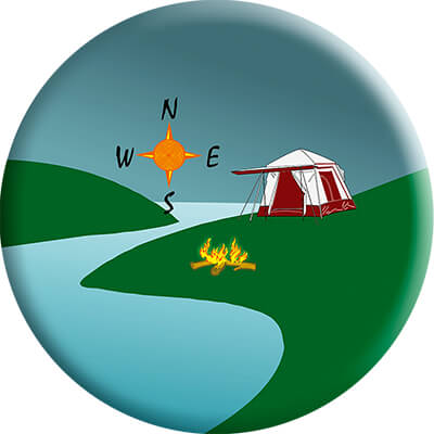 Акриловая эмблема Туризм 1393-025-001