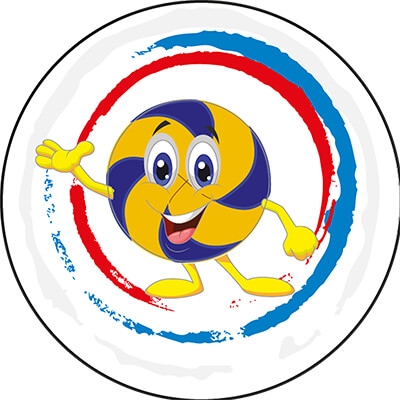 Акриловая эмблема волейбол 1397-025-020