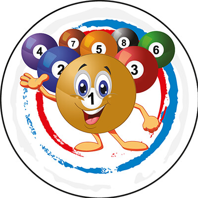 Акриловая эмблема бильярд 1397-050-015