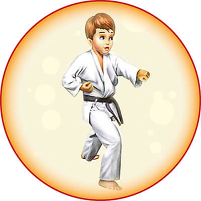 Акриловая эмблема карате 1398-050-002