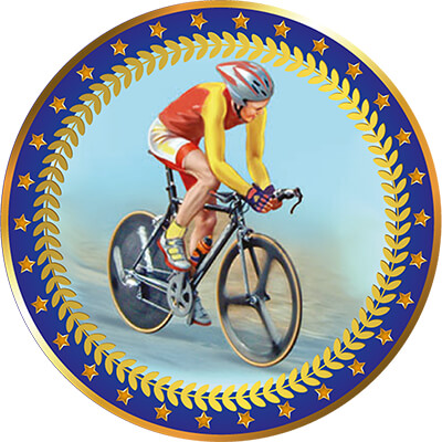 Акриловая эмблема Велоспорт 1399-025-207