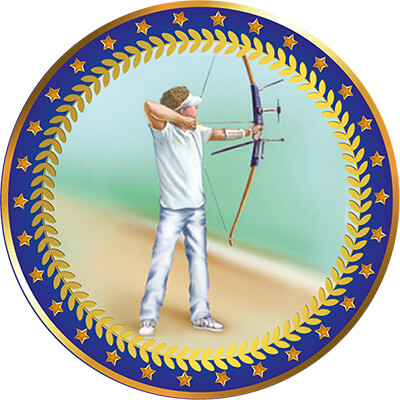 Акриловая эмблема Стрельба из лука 1399-025-209