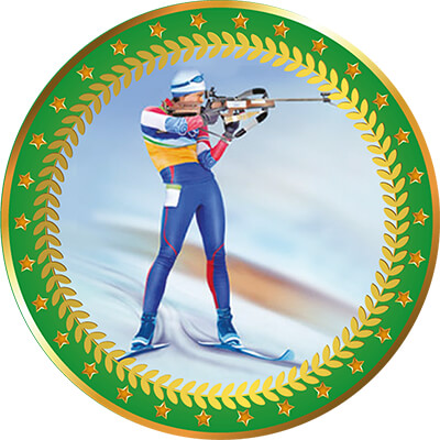 Акриловая эмблема Биатлон 1399-025-313