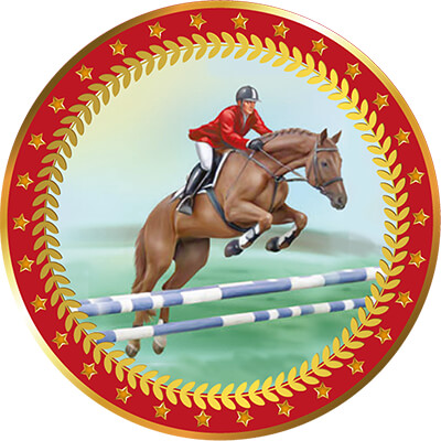 Акриловая эмблема Конный спорт 1399-050-106