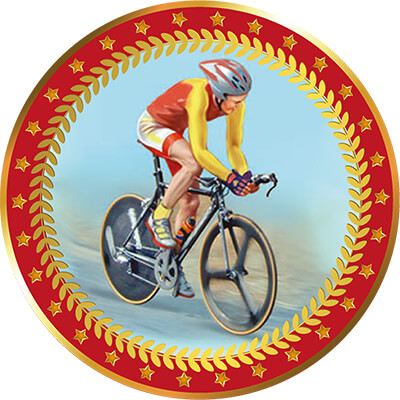 Акриловая эмблема Велоспорт 1399-050-107