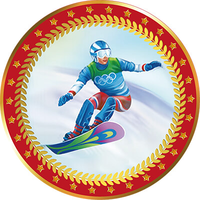 Акриловая эмблема Сноуборд 1399-050-108