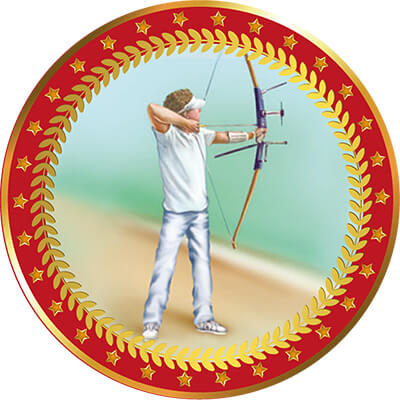 Акриловая эмблема Стрельба из лука 1399-050-109