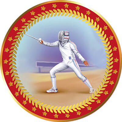 Акриловая эмблема Фехтование 1399-050-110