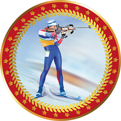 Акриловая эмблема Биатлон 1399-050-113