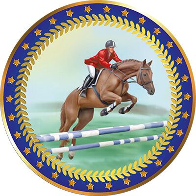 Акриловая эмблема Конный спорт 1399-050-206