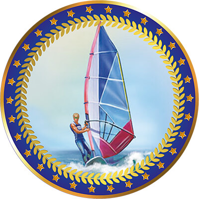 Акриловая эмблема Парус 1399-050-214