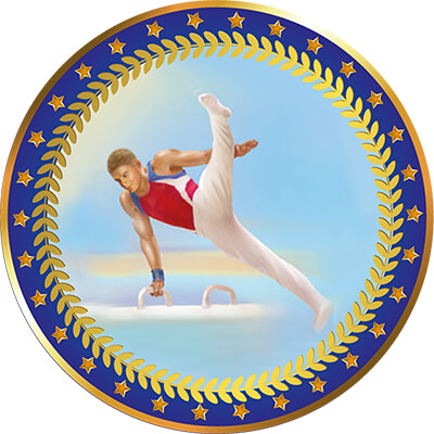 Акриловая эмблема Легкая атлетика 1399-050-215