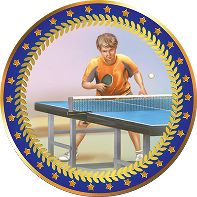 Акриловая эмблема Настольный теннис 1399-050-222