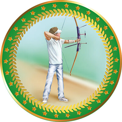 Акриловая эмблема Стрельба из лука 1399-050-309