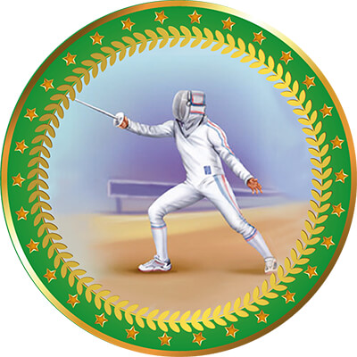 Акриловая эмблема Фехтование 1399-050-310