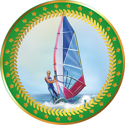 Акриловая эмблема Парус 1399-050-314