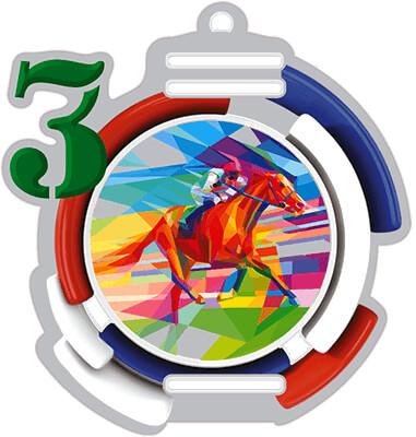 Акриловая медаль Конный спорт 1,2,3 место 1785-003-003