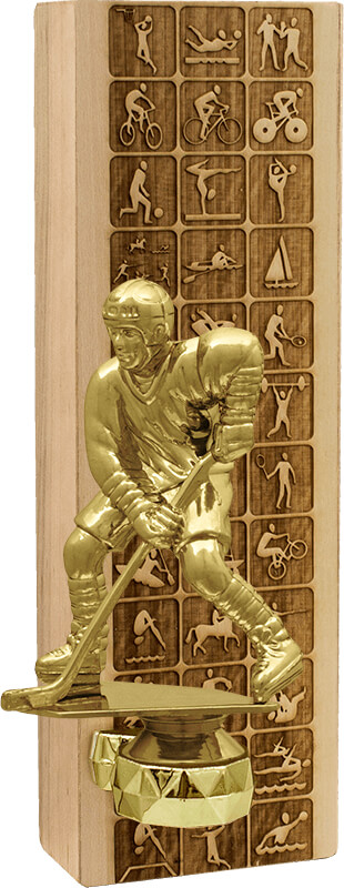 Награда из натурального дерева Хоккей 2827-250-012