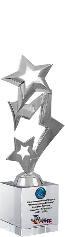 Награда Звезды с УФ-печатью 2865-200-2УФ