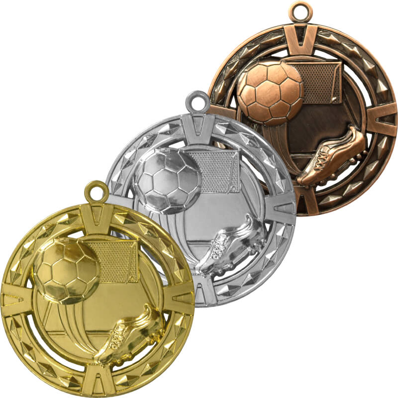 Комплект медалей футбол Платини (3 медали) 3617-060-000