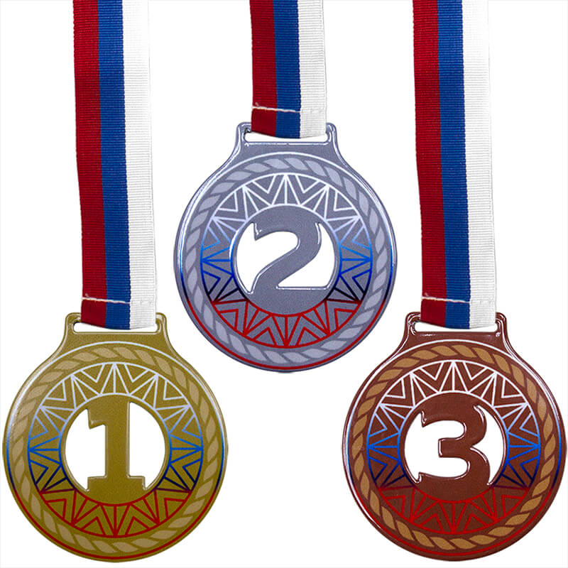 Комплект медалей Милодар 70мм (3 медали) 3655-070-132
