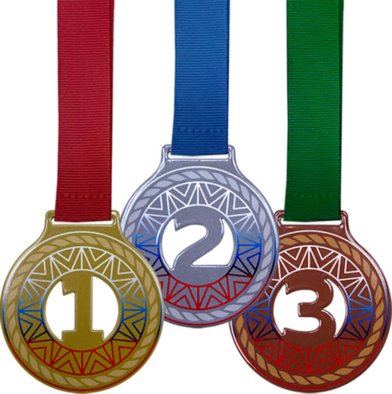 Комплект медалей Милодар 70мм (3 медали) 3655-070-235